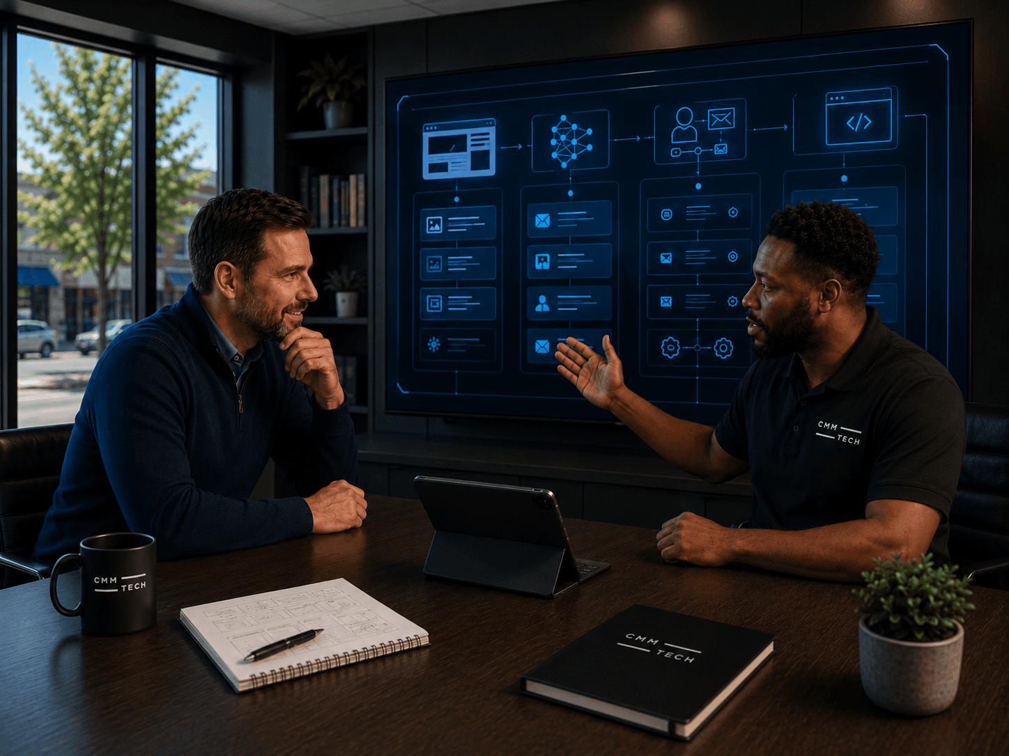 Technology roadmap planning for small business automation